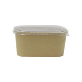 Kraft Paper Container 1000ML PP Lid 1X300 Pieces - Your One Stop Solution UAE