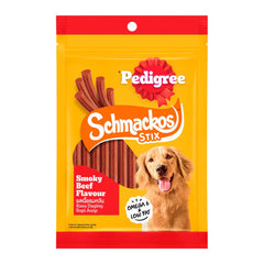 Pedigree Schmackos Stix Smoky Beef Dog Treats - 70G