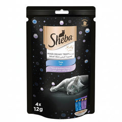 Sheba Melty Tuna Mixed Creamy Cat Treats 4x12g