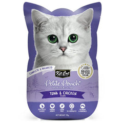 Kit Cat Petite Pouch - Tuna & Chicken In Aspic Wet Cat Food 70G