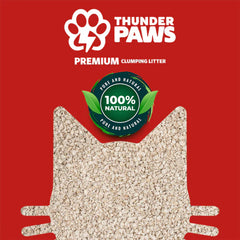Thunder Paws Premium Hard Clumping Clay Cat Litter 5L
