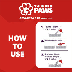 Thunder Paws Advance Care Non-Clumping Crystal Cat Litter 5L