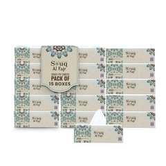 SOUQ AL FAJR Facial Tissue 200 Sheets – 5 Boxes x 1 Packet | Soft & Premium Tissues for Daily Use