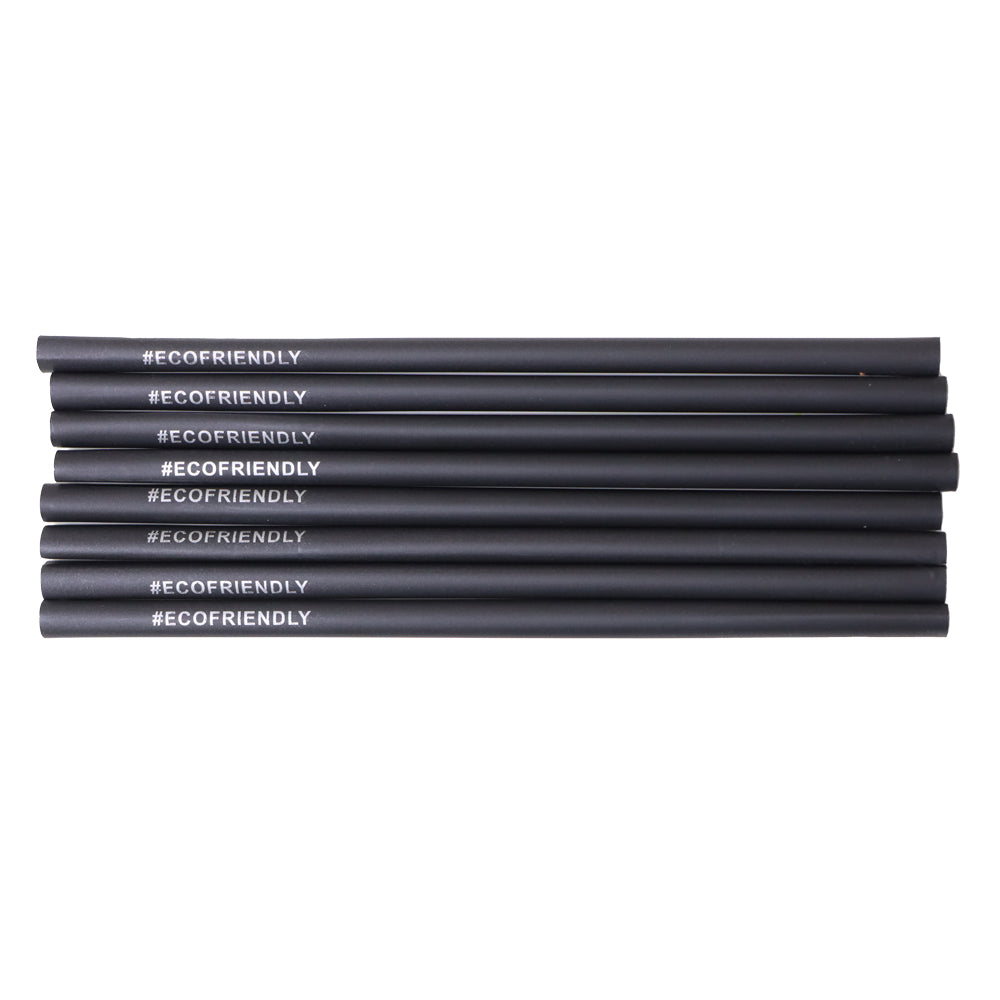 Eco Friendly Biodegradable Straw 8MM Black 10,000 Pieces - Your One Stop Solution UAE