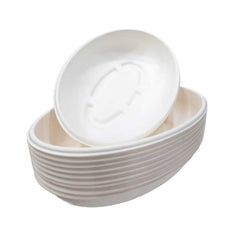 Bagasse Burrito Bowl White 18 Oz Pet Lid - Your One Stop Solution UAE