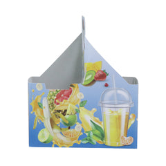 Printed Blue Paper Corrugated 2 Cup Holder 1X250 Pieces - Your One Stop Solution UAE