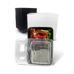 Microwave Container With Lid 2 Compartment