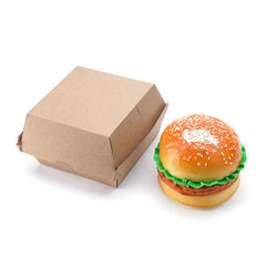 Endura Burger Box Brown – 105x102x83mm | Eco-Friendly Kraft Takeaway Box