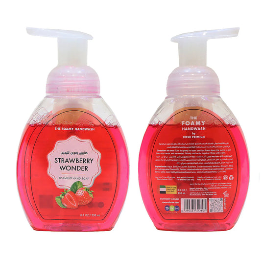 Hand Wash Liquid with Foaming Pump – Strawberry Wonder, Berry Burst & Watermelon Mojito (250ML Each)
