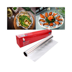 Heavy Duty Aluminum Foil Roll – 45cm Width | Multiple Sizes (6 PCS per Pack) | Durable, Food-Grade & Heat-Resistant Kitchen Foil