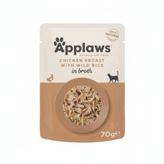 Applaws Chicken with Wild Rice in Broth Wet Cat Food 70g