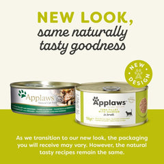 Applaws Tuna Fillet with Seaweed in Broth Wet Cat Food Tin 156g