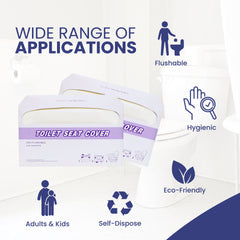 Disposable Paper Toilet Seat Cover 250 Sheets 1 Pack - Your One Stop Solution UAE
