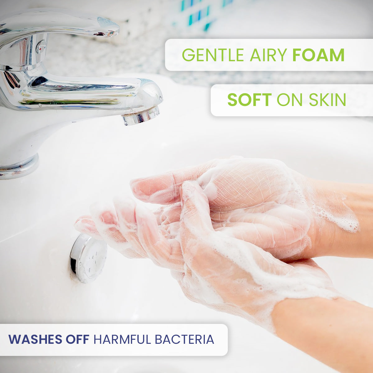 Hand Wash Liquid 250ML With Foaming Pump 3 in 1 Pack - Your One Stop Solution UAE