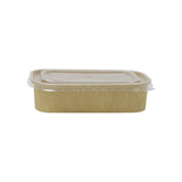 Kraft Paper Container 500ML With PP Lid 1X300 Pieces - Your One Stop Solution UAE