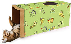 ALL FOR PAWS afp- Catoon Kraft Paper Tunnel - Green
