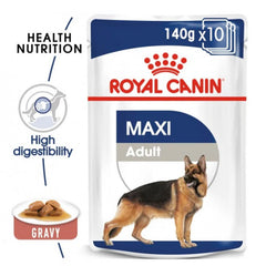 ROYAL CANIN SIZE HEALTH NUTRITION MAXI ADULT (WET FOOD - POUCHES) 140g