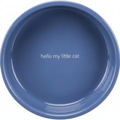Trixie Ceramic Cat Bowl for Short-Nosed Breeds - BLUE/300ML