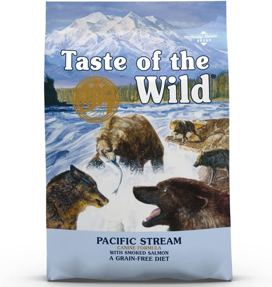 Taste of the Wild Grain Free Premium High Protein Dry Dog Food Pacific Stream Adult - Smoked Salmon- 2 KG