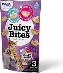 INABA Juicy Bites Shrimp & Seafood Mix Flavor 33.9g (3 Pouches)