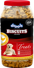 Drools Dog Treat Biscuits, Real Chicken, 800Gm Biscuit | Oven Baked, Crunchy, No Artificial Ingredient, Prevents Tartar Build-Up | Best For Training & Rewarding | For Puppy & Adult Dog