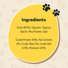 GOOD BOY Armitage Tender Duck Fillets, All-Natural & High-Protein Dog Treats, 80g