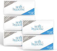 Soft & Hygienic Nylon Facial Tissues – 200 Sheets | Pack of 5 or 10 Boxes
