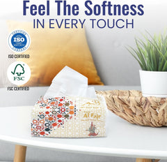 AL FAJR Nylon Tissue – 600 Sheets | 5 Boxes x 6 Packets | Extra Strong, Soft & Long-Lasting