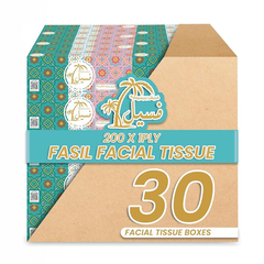 مناديل فاسيل للوجه 200 منديل عبوة من طبقة واحدة 5 قطع