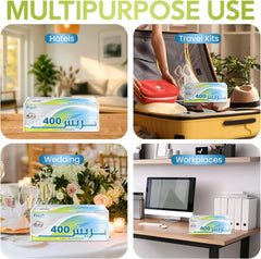 مناديل نايلون عبوة 400 ورقة مقاس 5×6 30 قطعة