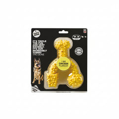 Tasty Bone Nylon Trio Dog Chew Toy, Durable & Indestructible Chew for Large Dogs, Chicken Flavor