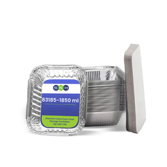 Aluminium Food Containers with Paper Lids – Multiple Sizes | Food-Grade Takeaway Packaging