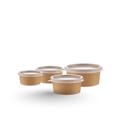 Brown Kraft Paper Portion Cups – Multiple Sizes | 2000 PCS | Disposable Eco-Friendly Sauce, Dip & Condiment Cups