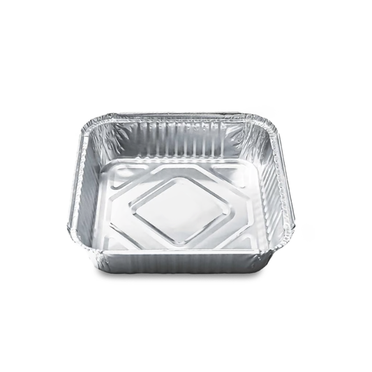 Aluminium Food Containers with Paper Lids | Food-Grade