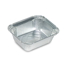 Aluminium Food Containers with Paper Lids – Multiple Sizes | Food-Grade Takeaway Packaging