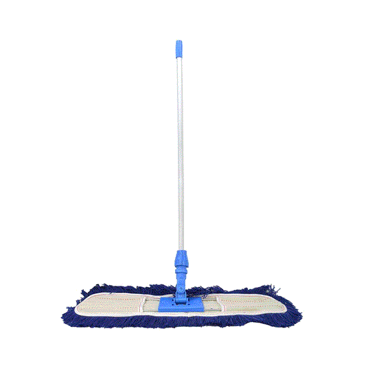 Airport Mop Blue 80CM With Silver Stick