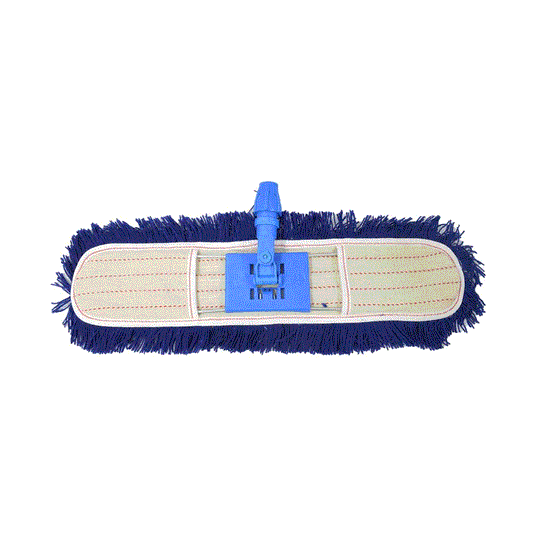 Airport Mop Blue 80CM With Silver Stick