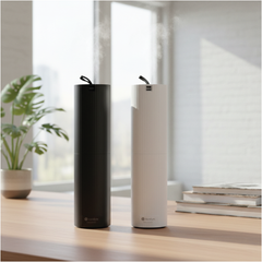 AURASYNC Aroma Diffuser 200ml – Black Tabletop & White Wall Plug (RAD2) | Home & Office Scent Machine