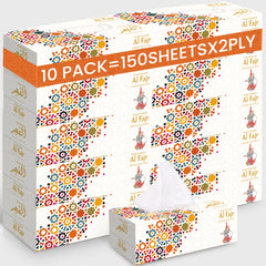 Al Fajr Facial Tissue – 150 Sheets 2-Ply | Soft & Strong Facial Tissue Pack