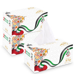 مناديل الوجه الطازجة 500 منديل مكون من طبقتين، 5 قطع