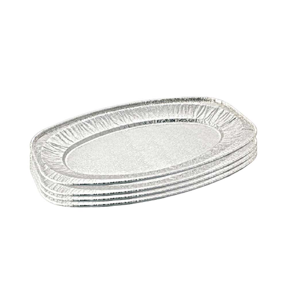Aluminium Oval Platter 65220 Silver 1X50 Pieces - Your One Stop Solution UAE