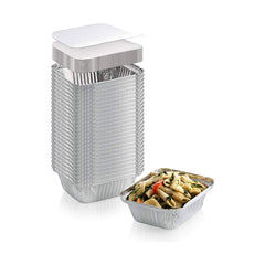 Aluminium Container AC8342 With Lid 420ML 1X1000 Pieces - Your One Stop Solution UAE