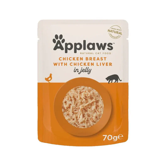 Applaws Chicken with Liver in Jelly Adult Wet Cat Food 70g Pouch