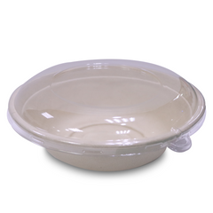 Bagasse Round Containers with Lids | CR12–CR40 | Eco-Friendly Takeaway Bowls | Bulk Pack