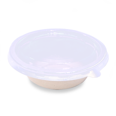 Bagasse Round Containers with Lids | CR12–CR40 | Eco-Friendly Takeaway Bowls | Bulk Pack