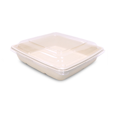 Bagasse Square Food Containers with Lids | Eco-Friendly Packaging