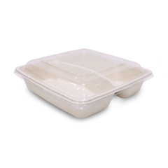 Bagasse Square Food Containers with Lids | Eco-Friendly Packaging