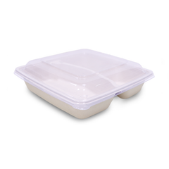 Bagasse Square Food Containers with Lids | Eco-Friendly Packaging