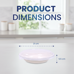 Bagasse Round Containers with Lids | CR12–CR40 | Eco-Friendly Takeaway Bowls | Bulk Pack