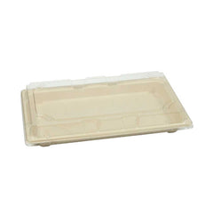 Bagasse Sushi Container 0.2 Oz Pet Lid 1X600 Pieces - Your One Stop Solution UAE
